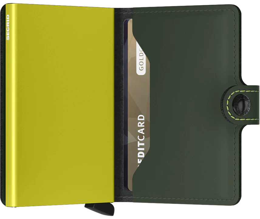 Secrid Miniwallet Matte Green &amp; Lime image 3