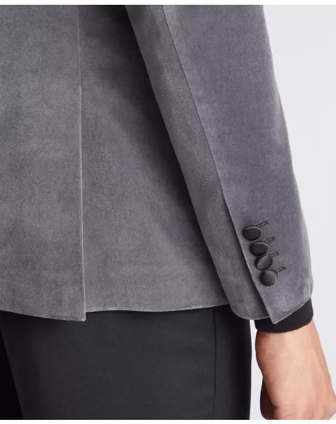 Remus Uomo Monti Velvet Jacket Grey