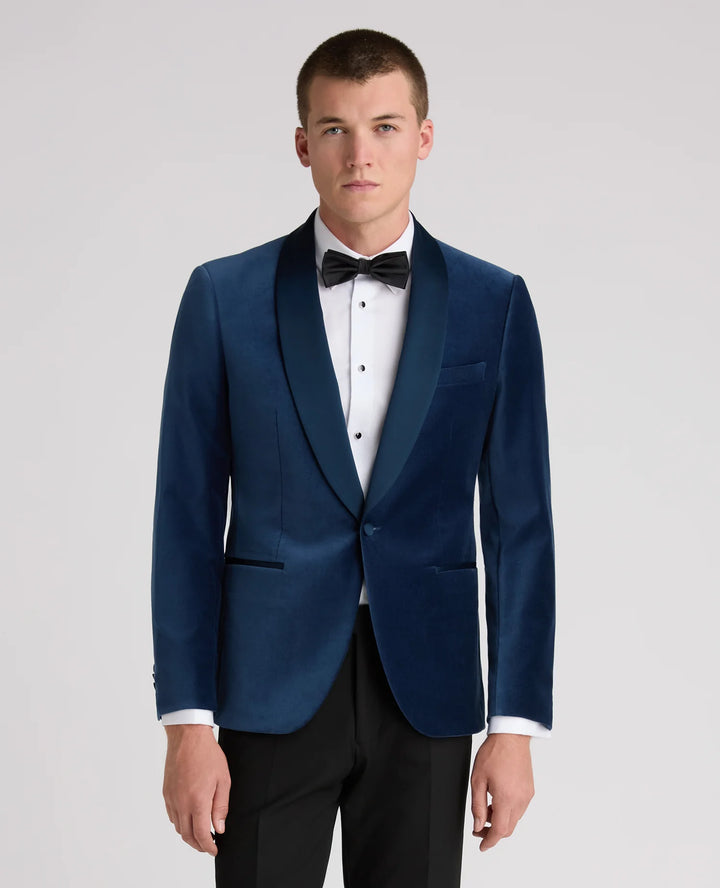 Remus Uomo Black Romeo Velvet Jacket Blue