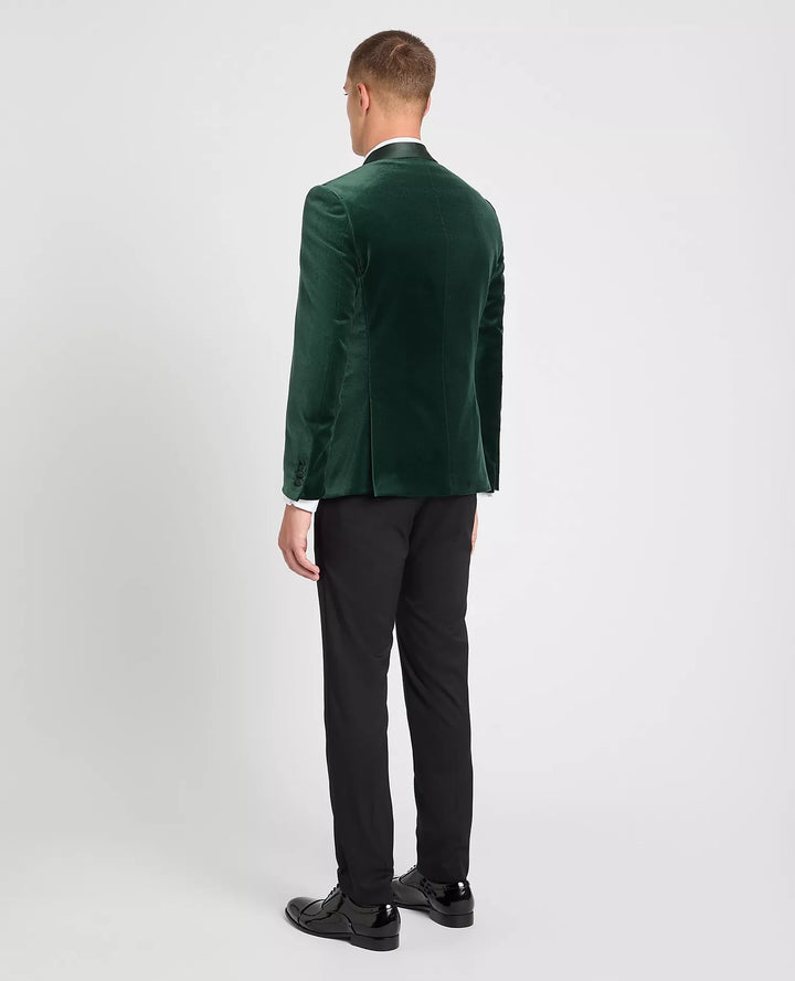 Remus Uomo Black Romeo Velvet Jacket Green