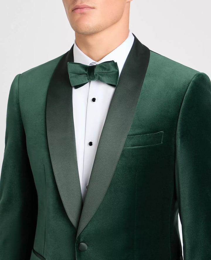 Remus Uomo Black Romeo Velvet Jacket Green