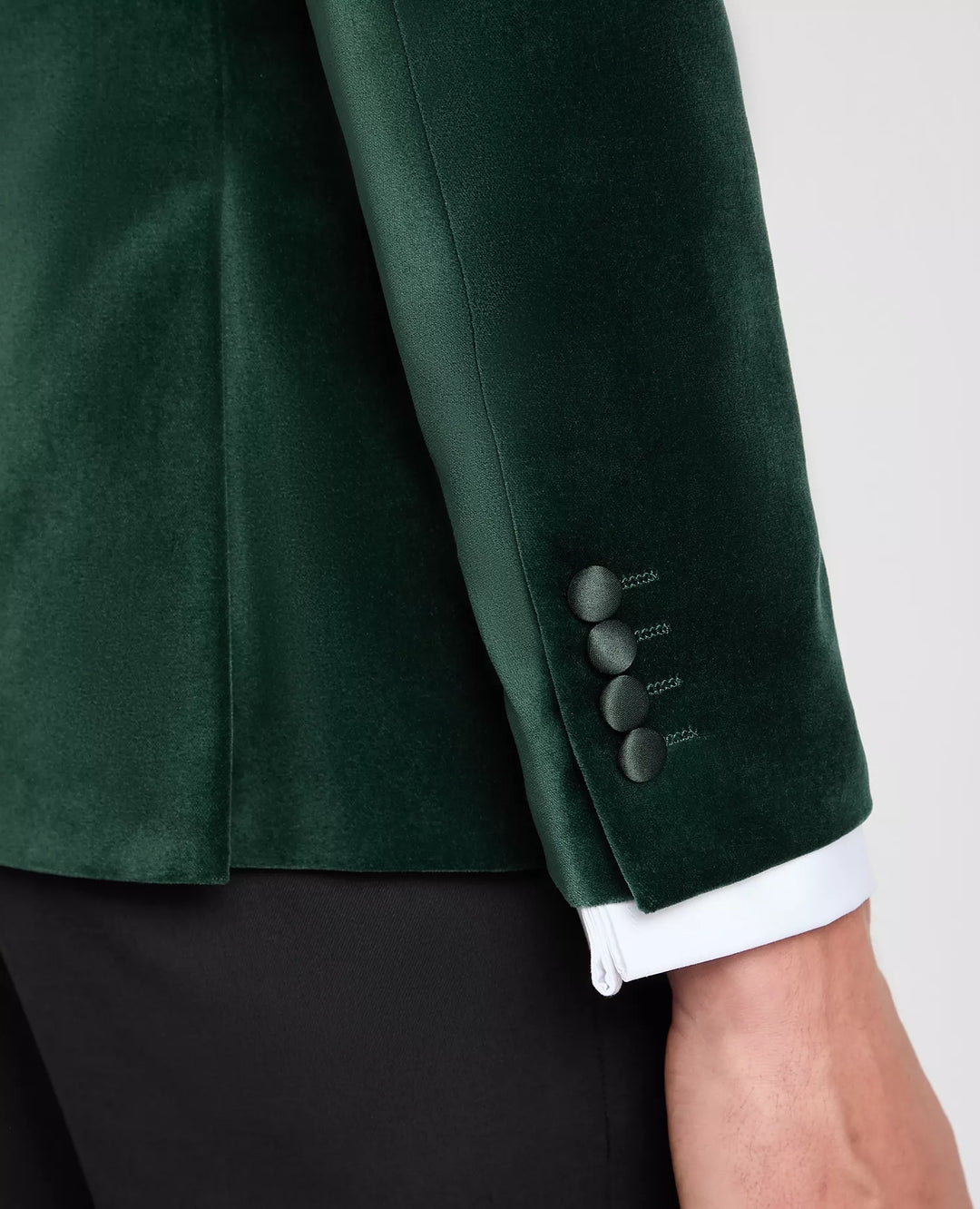 Remus Uomo Black Romeo Velvet Jacket Green