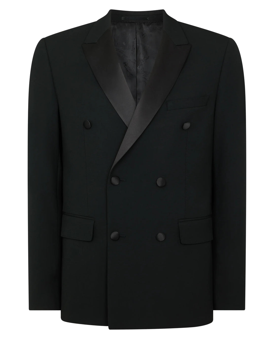 Remus Uomo Double Breasted Dinner Jacket Black