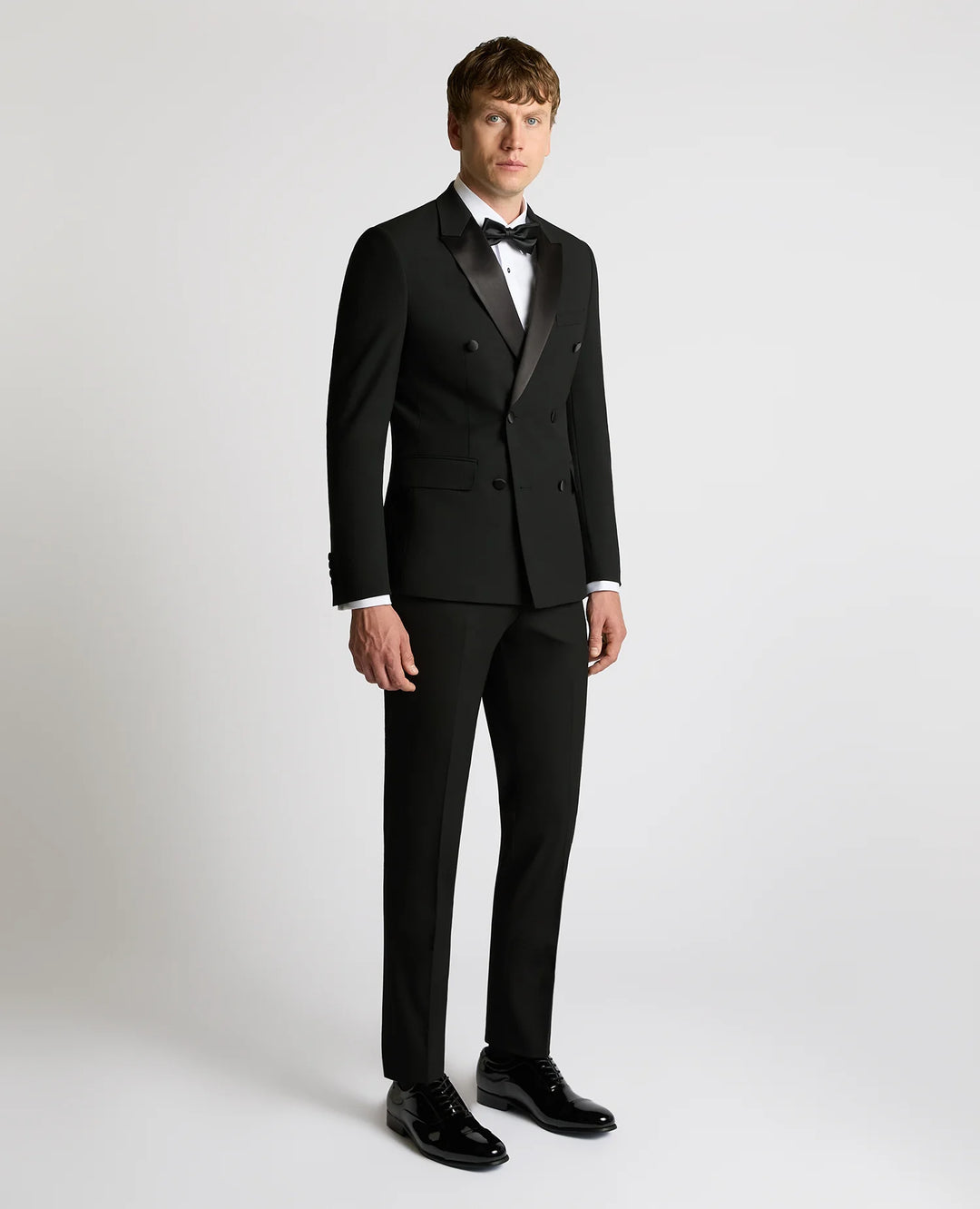 Remus Uomo Double Breasted Dinner Jacket Black