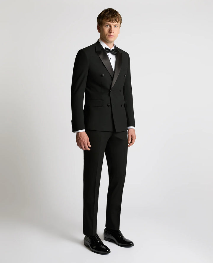 Remus Uomo Double Breasted Dinner Jacket Black