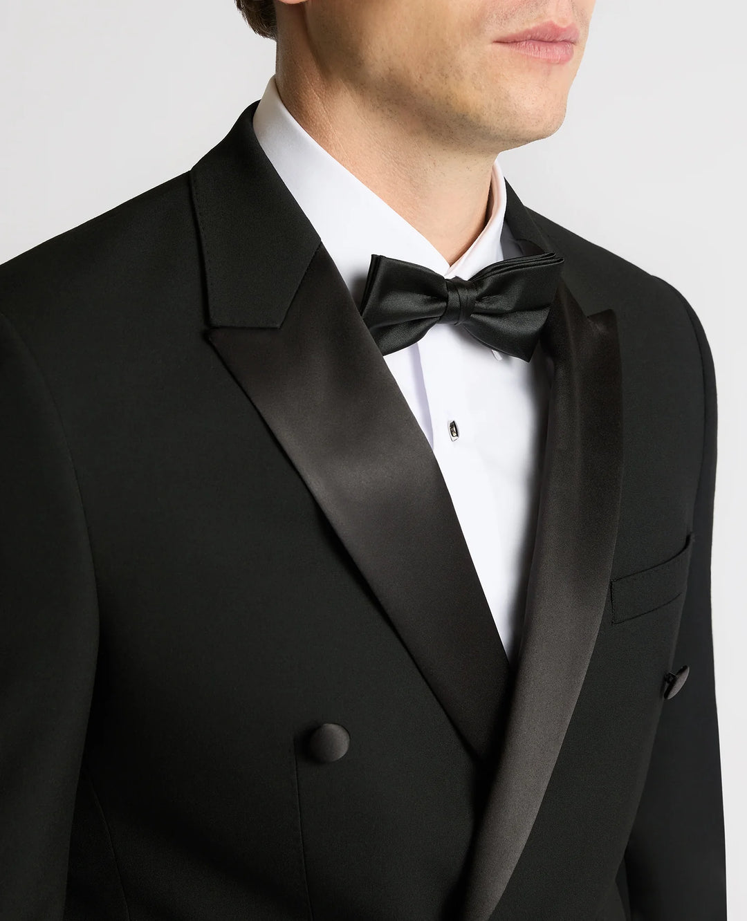 Remus Uomo Double Breasted Dinner Jacket Black
