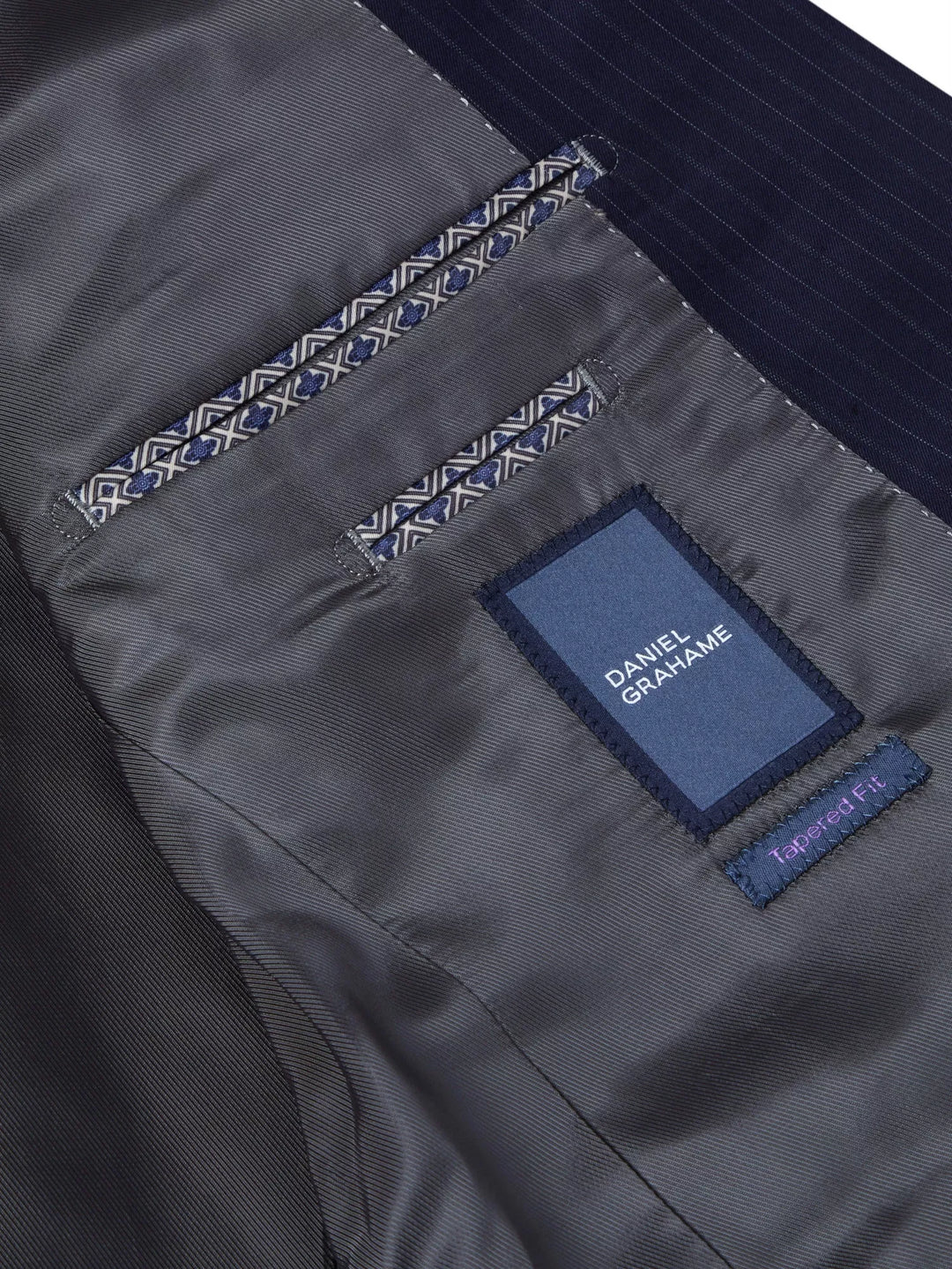 Daniel Grahame Damon Stripe Mix & Match Suit Navy