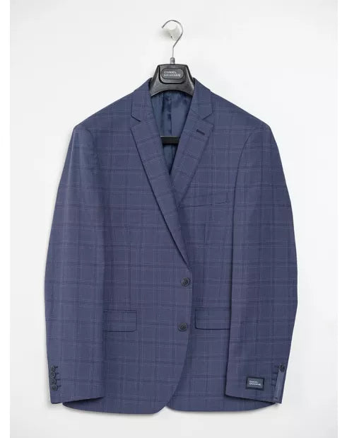 Daniel Grahame Damon Blue Check 3 Piece Suit