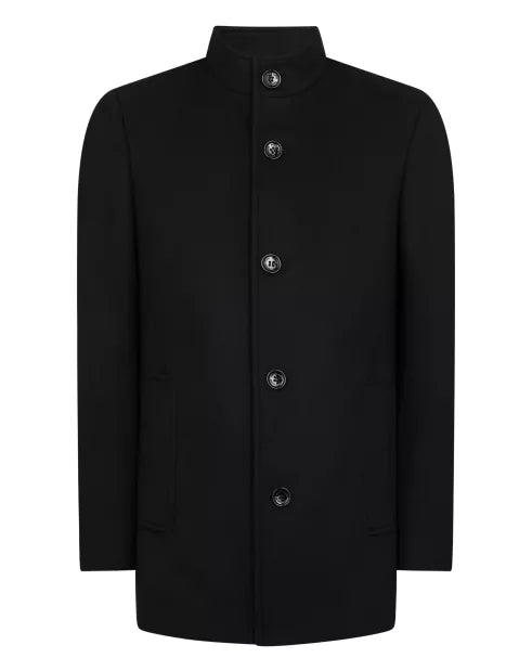 Remus Uomo Jonah Tailored Coat Black
