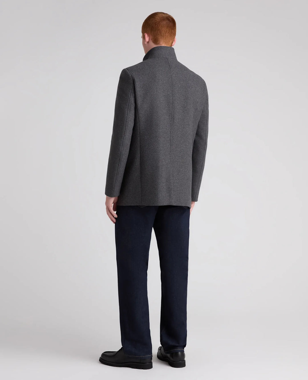Remus Uomo Jonah Overcoat Charcoal Grey