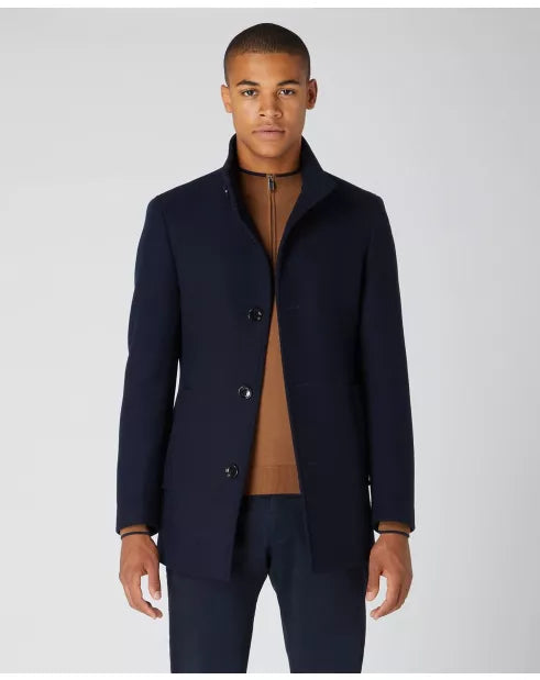 Remus Uomo Jonah Tailored Coat Navy