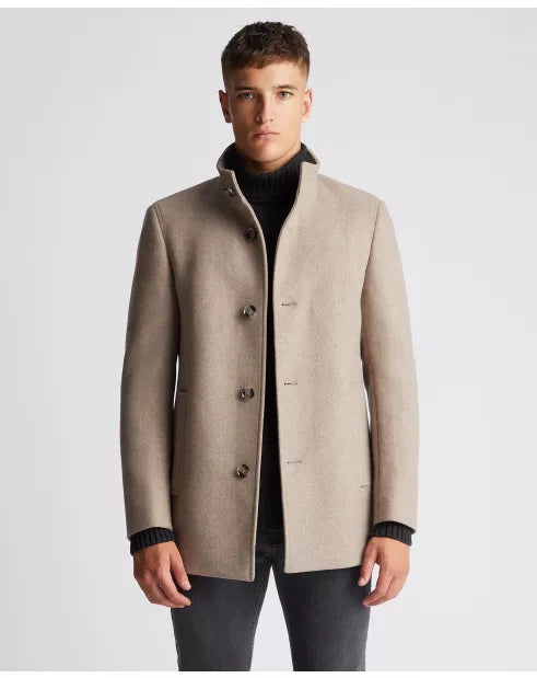 Remus Uomo Jonah Tailored Coat Taupe
