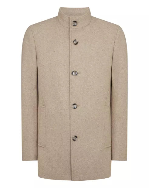 Remus Uomo Jonah Tailored Coat Taupe