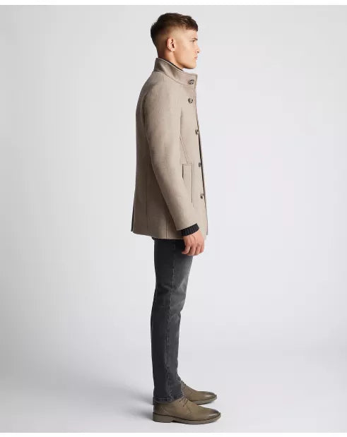 Remus Uomo Jonah Tailored Coat Taupe