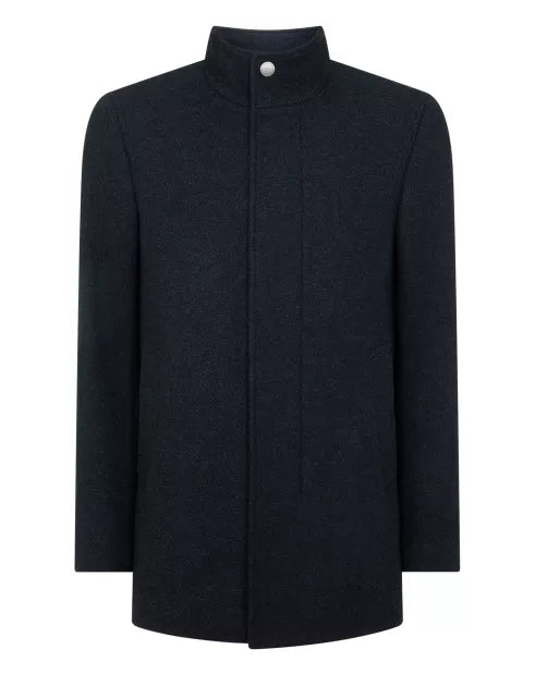 Remus Uomo Jacob Tailored Wool Coat Dark Blue