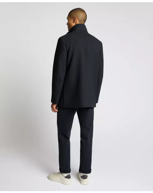 Remus Uomo Jacob Tailored Wool Coat Dark Blue