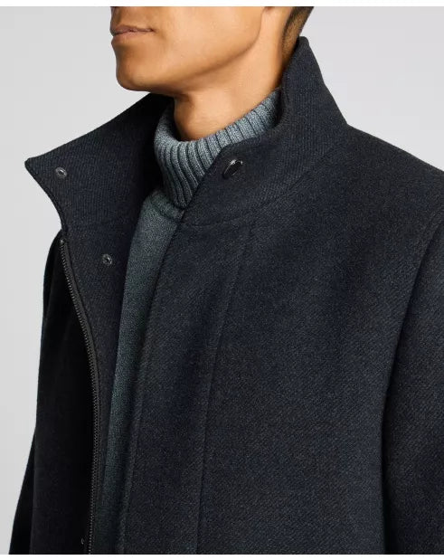 Remus Uomo Jacob Tailored Wool Coat Dark Blue