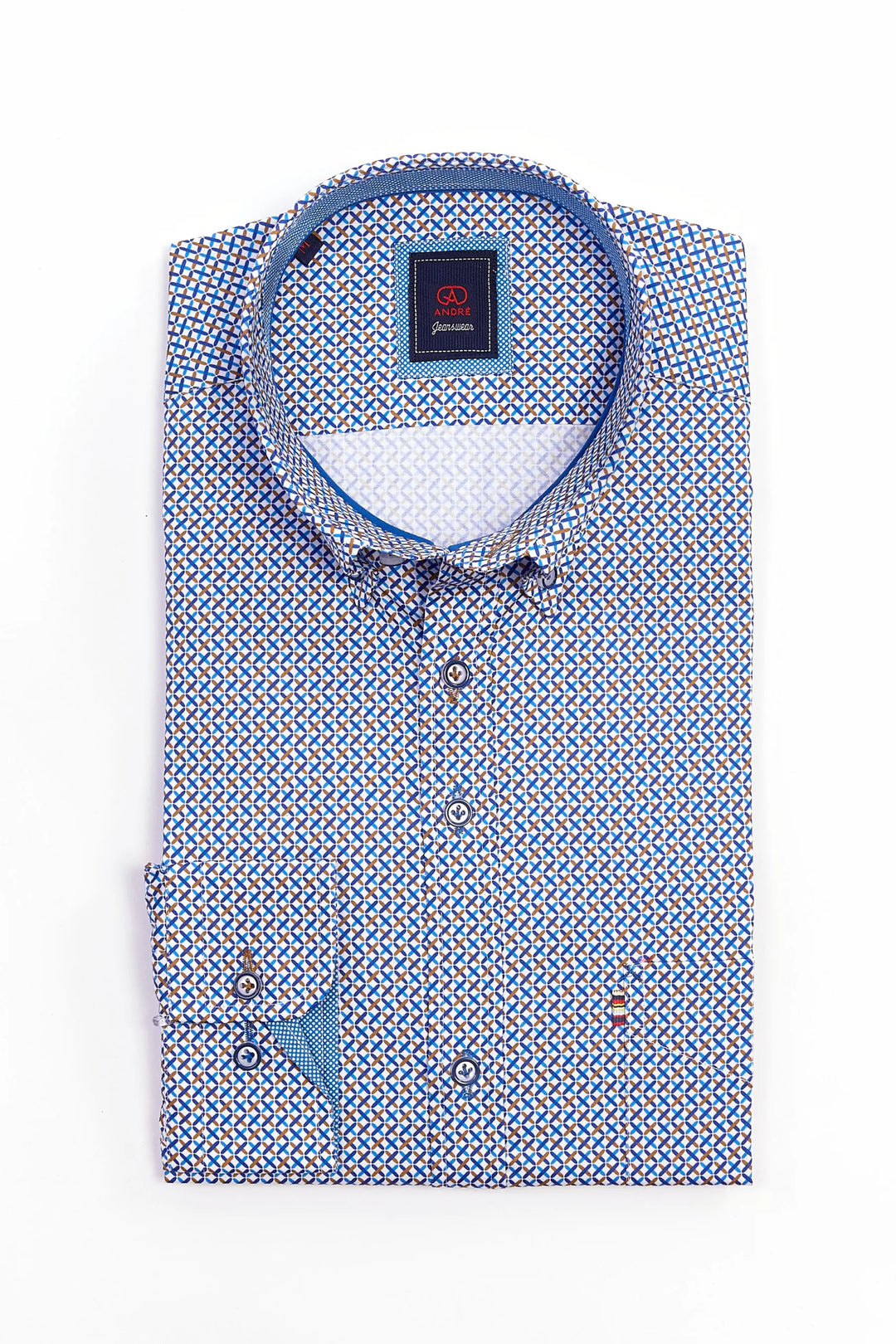 Andre Munich Long Sleeve Shirt Ecru image 0