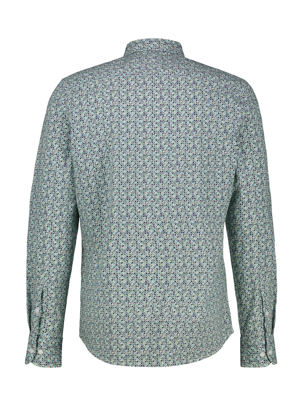 Lerros Cotton Printed Shirt Coastal Blue image 1