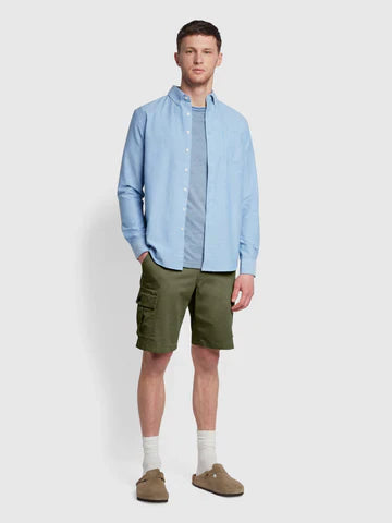 Farah Crane Drawstring Shorts Vintage Green image 2