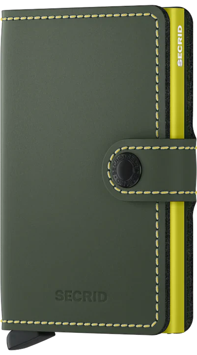 Secrid Miniwallet Matte Green &amp; Lime image 0