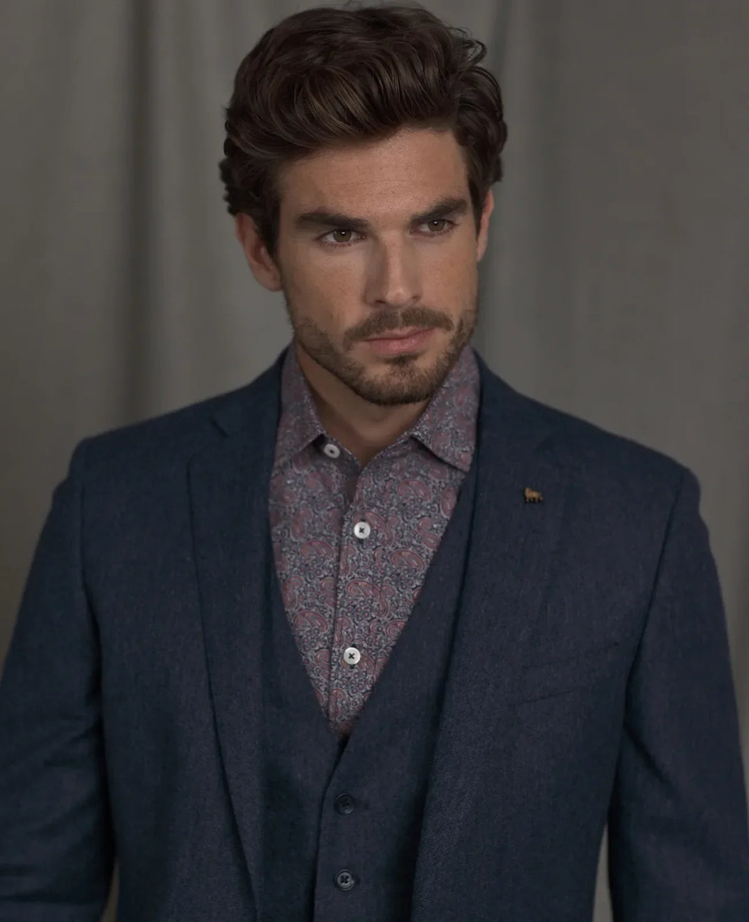Magee Finn Donegal Tweed Mix & Match Blue Suit image 4