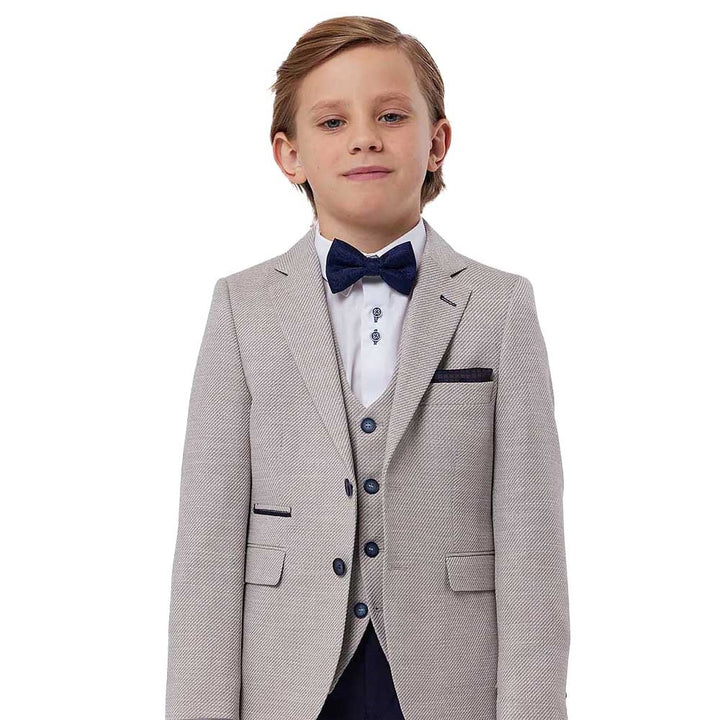 Benetti Boys 3 Piece Suit Harrold Beige