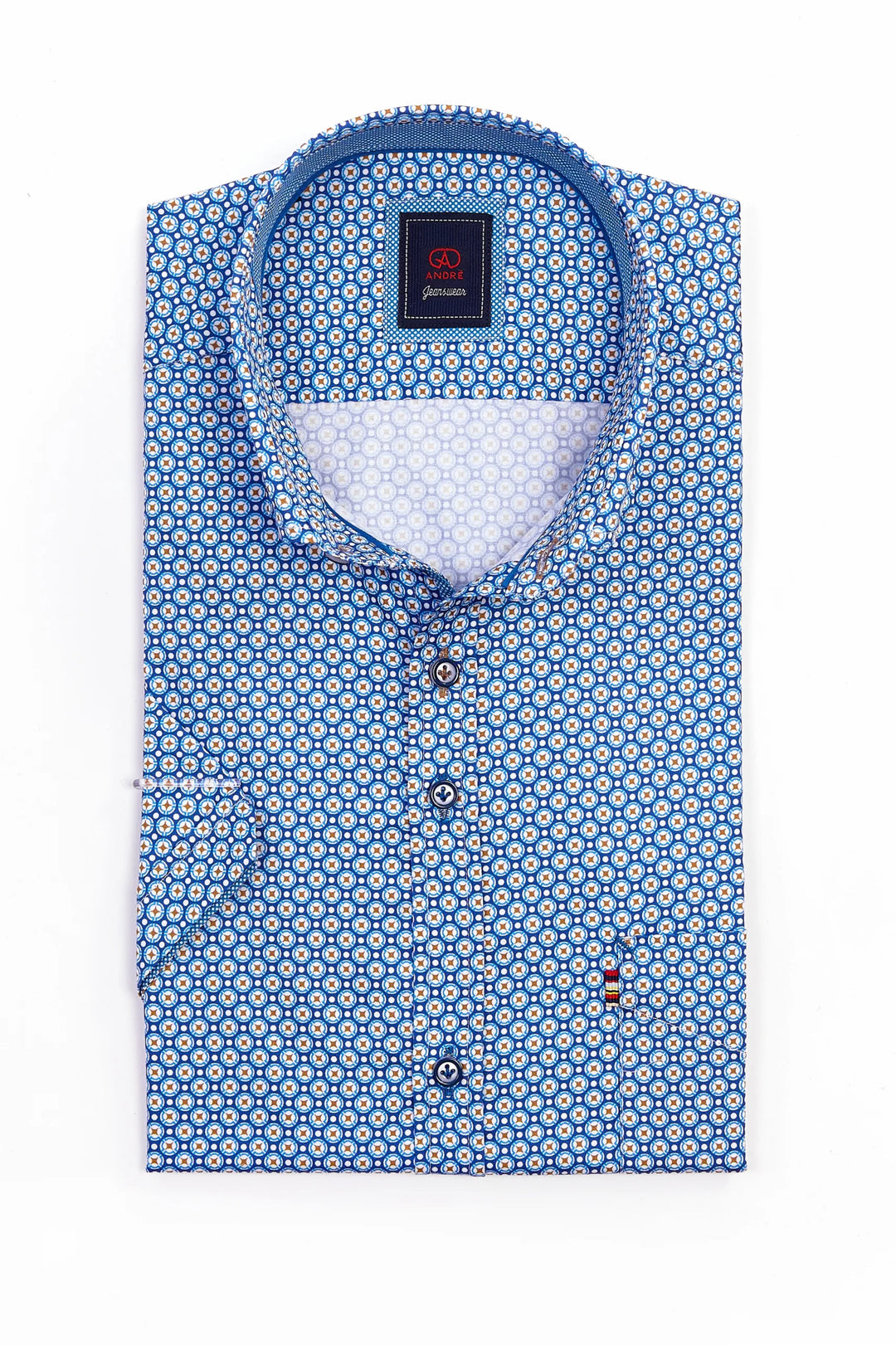 Andre Hamburg Short Sleeve Shirt Ecru image 0