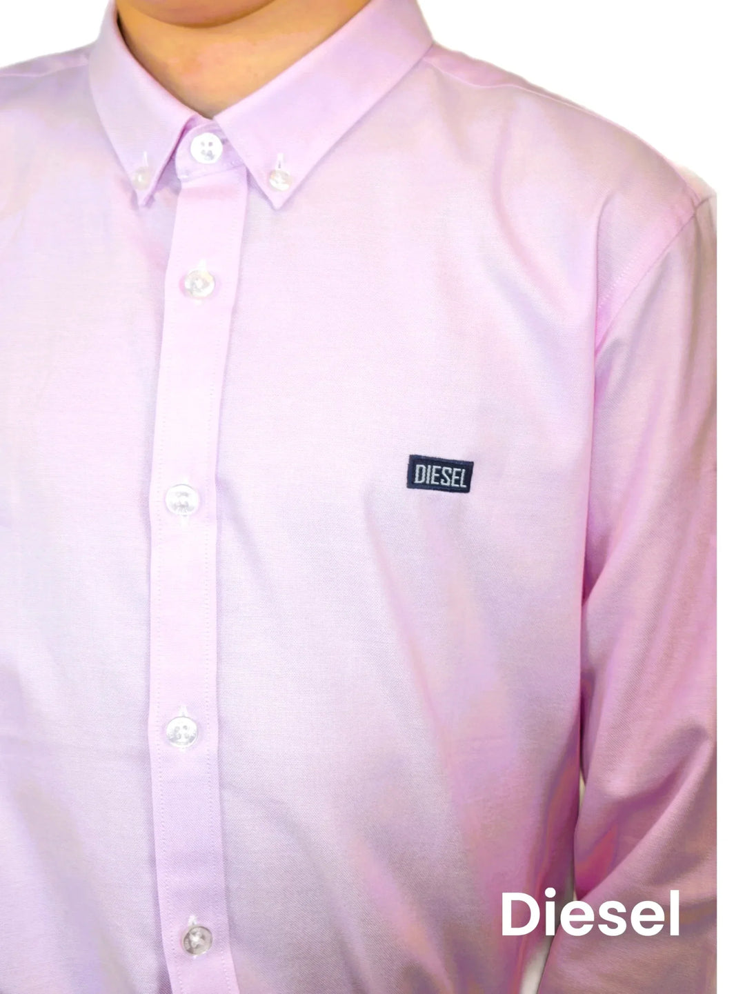 Diesel Boys Keane Oxford Shirt Pink image 4