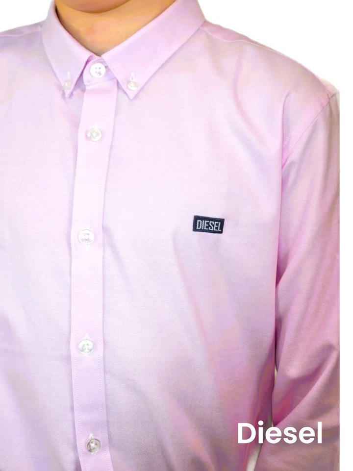 Diesel Boys Keane Oxford Shirt Pink image 4