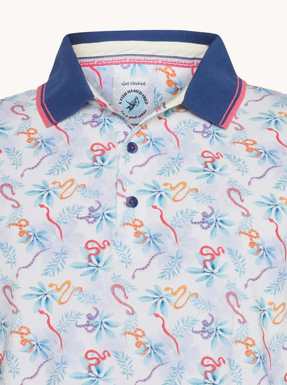 A Fish Named Fred Polo Snake Off White image 2