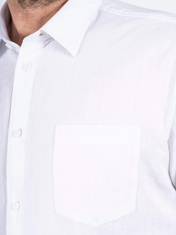 Pre End Jim Short Sleeve Shirt Bright White