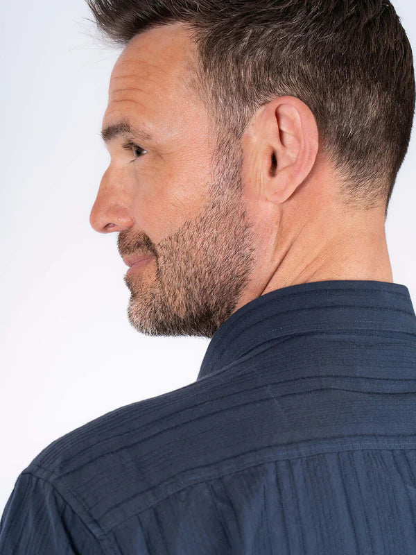 Pre End Jim Short Sleeve Shirt Dark Sapphire