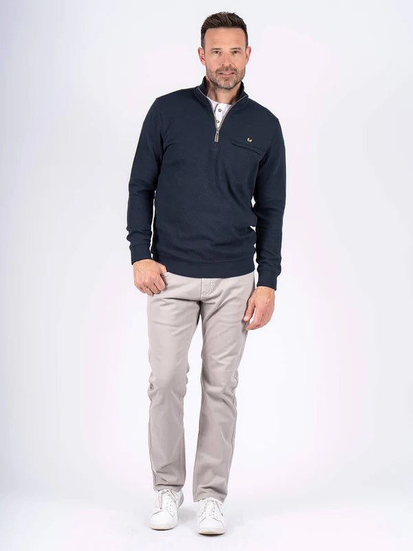 Pre End Alf 1/2 Zip Sweatshirt Dark Sapphire