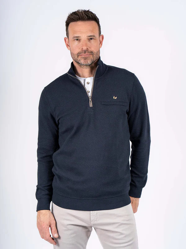 Pre End Alf 1/2 Zip Sweatshirt Dark Sapphire