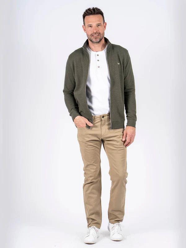 Pre End Alf Full Zip Sweatshirt Army Green