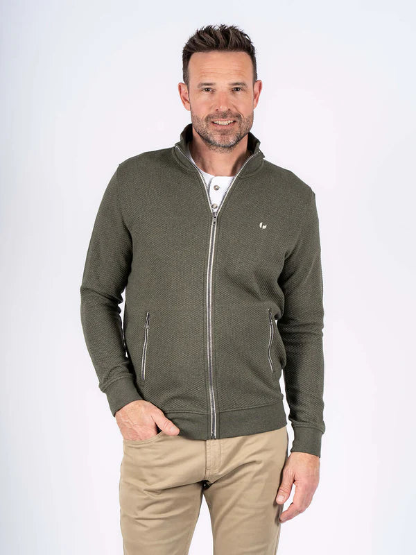 Pre End Alf Full Zip Sweatshirt Army Green
