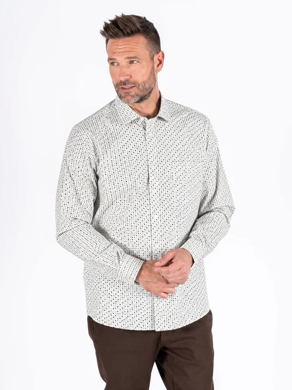 Pre End Oscar Casual Shirt White Printed
