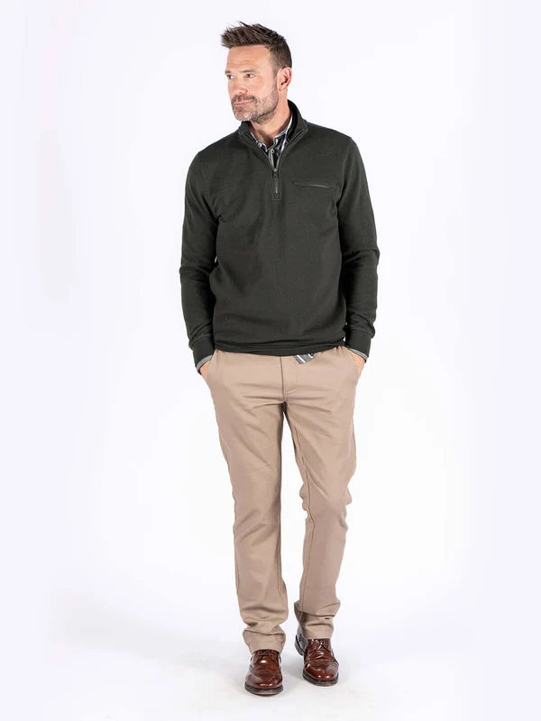 Pre End Tony Zip Sweatshirt Old Green