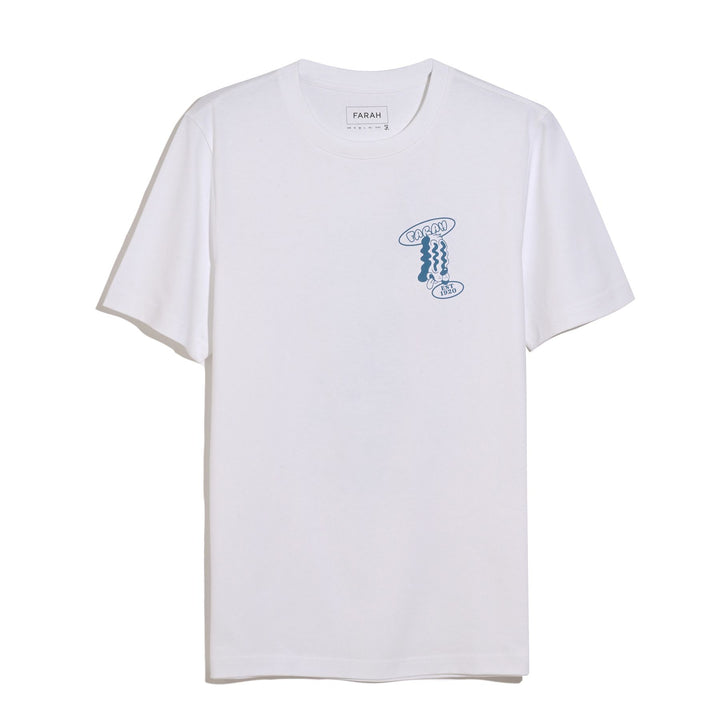 Farah Tristan Graphic T-Shirt In White