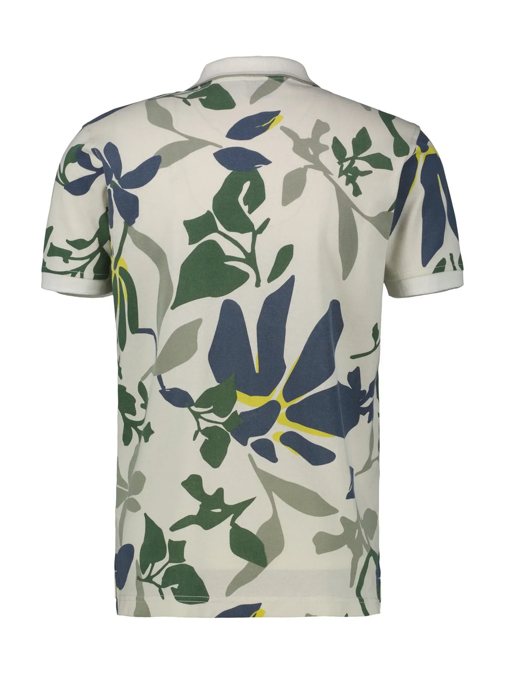 Lerros Printed Cotton Polo Broken White image 1
