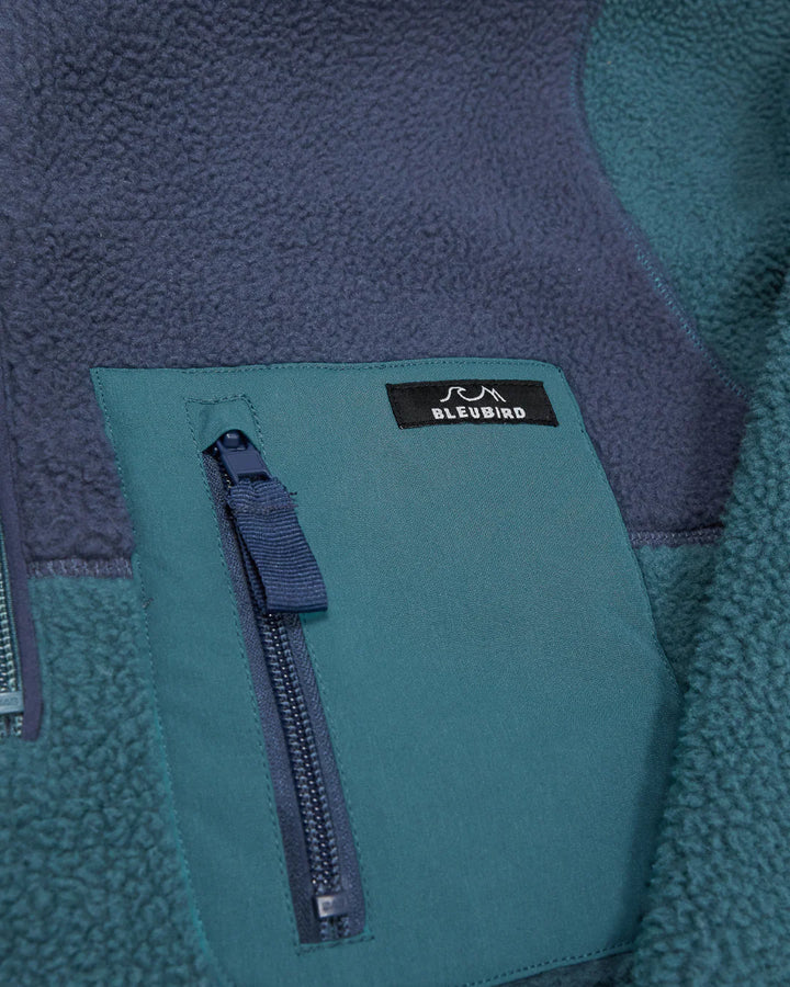 Bleubird Polar 1/4 Zip Fleece Teal