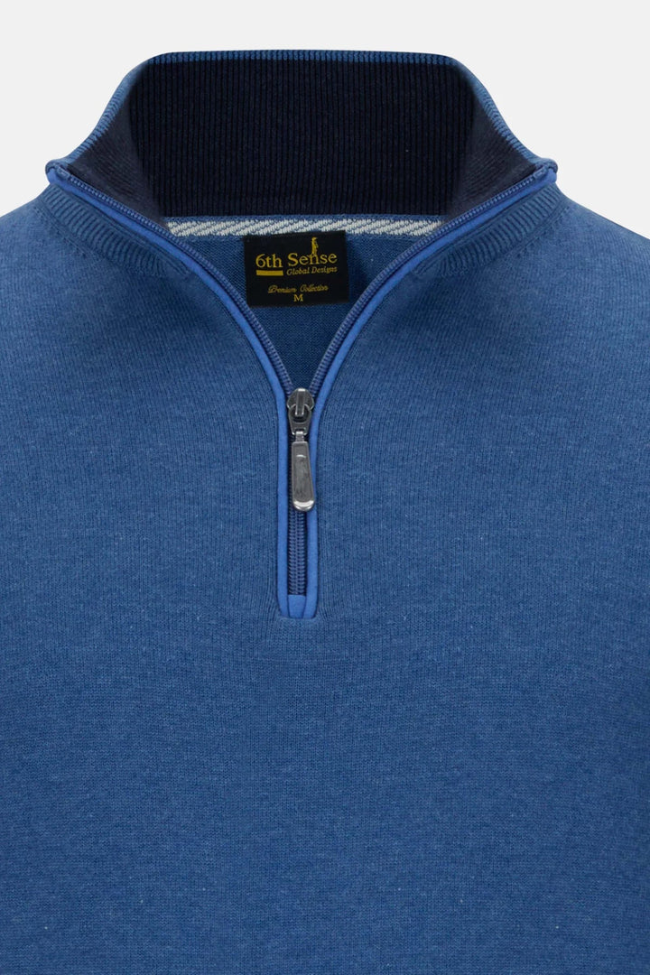 6th Sense Harry 1/4 Zip True Blue