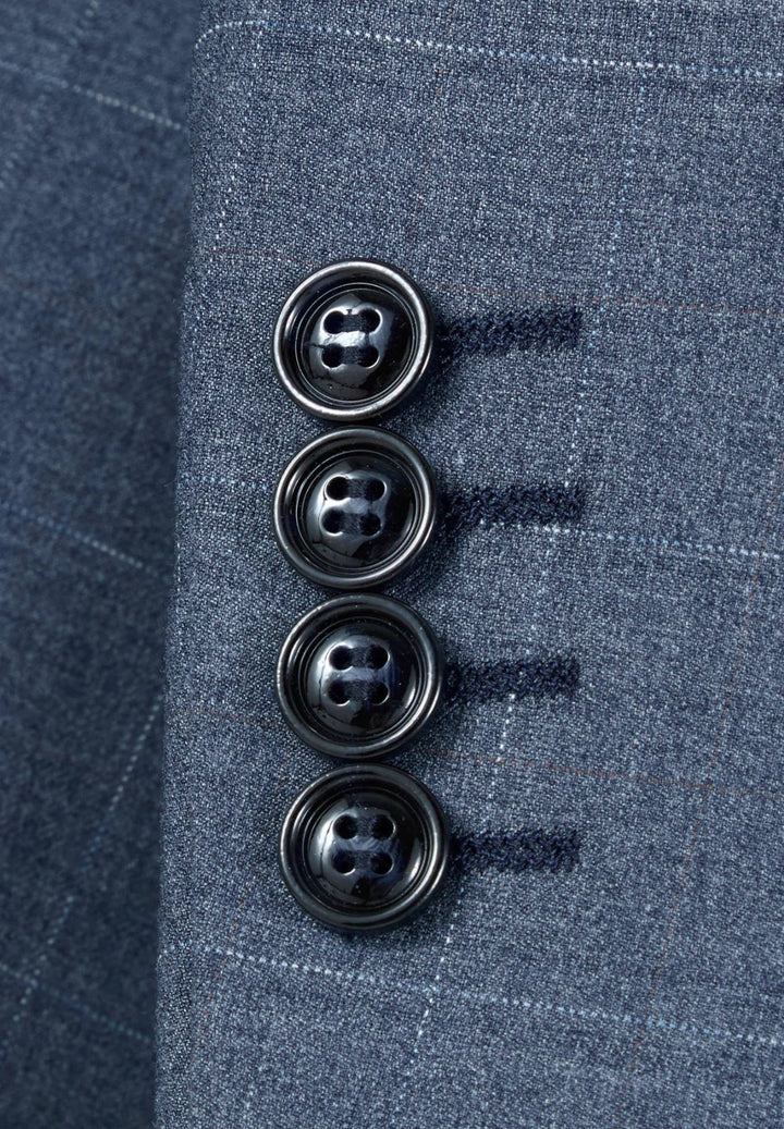 6th Sense Crystal Blue 3 Piece Suit