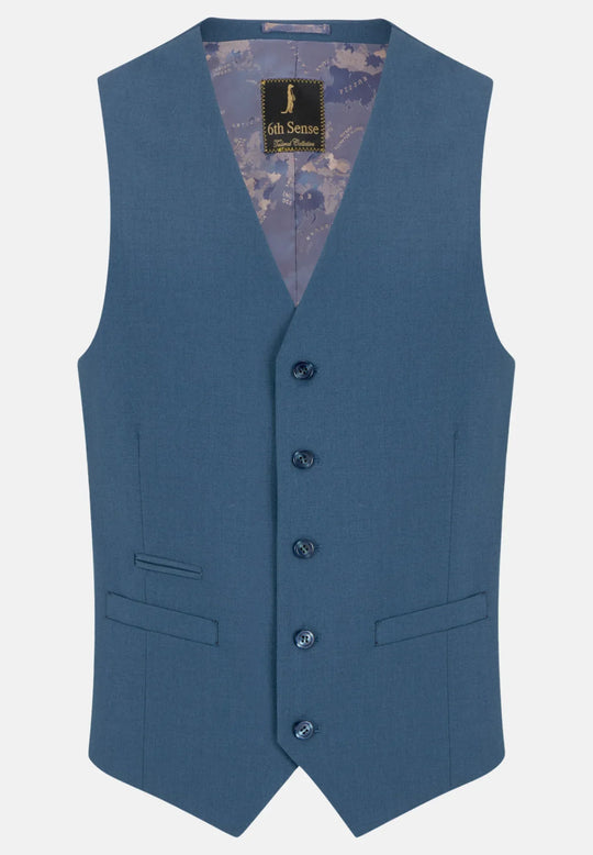 6th Sense Paramount Denim 3 Piece Suit