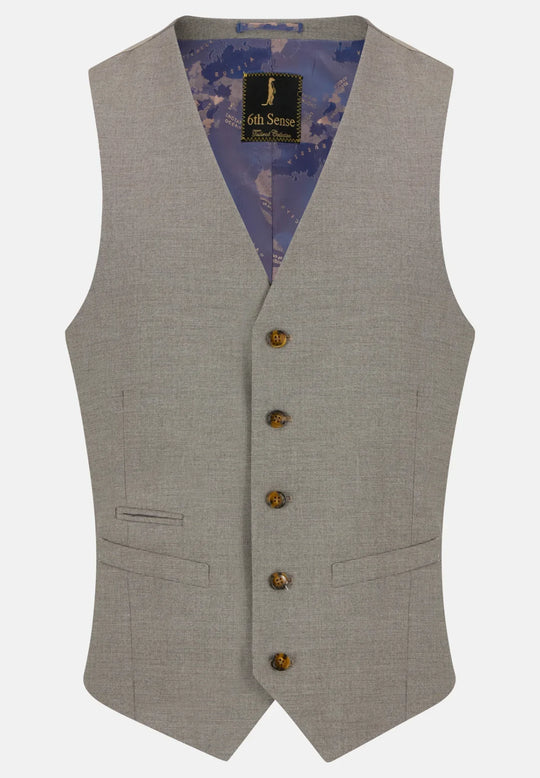 6th Sense Regal Cashmere Contrast 3 Piece Suit