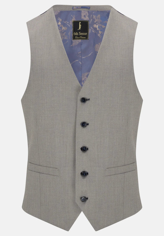 6th Sense Regal Storm Contrast 3 Piece Suit