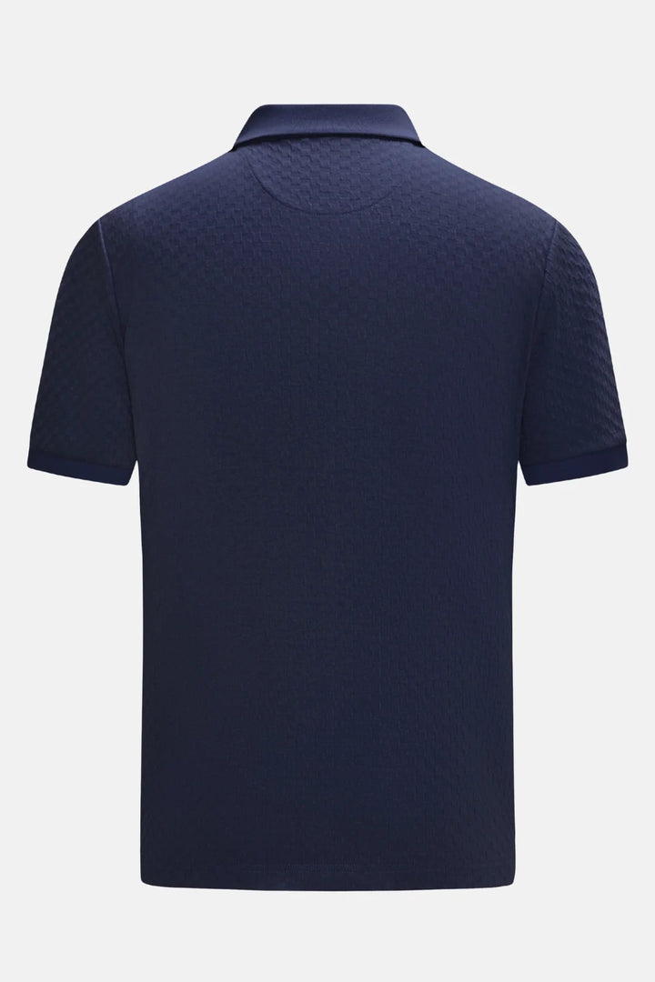 6th Sense Jacquard Polo Navy
