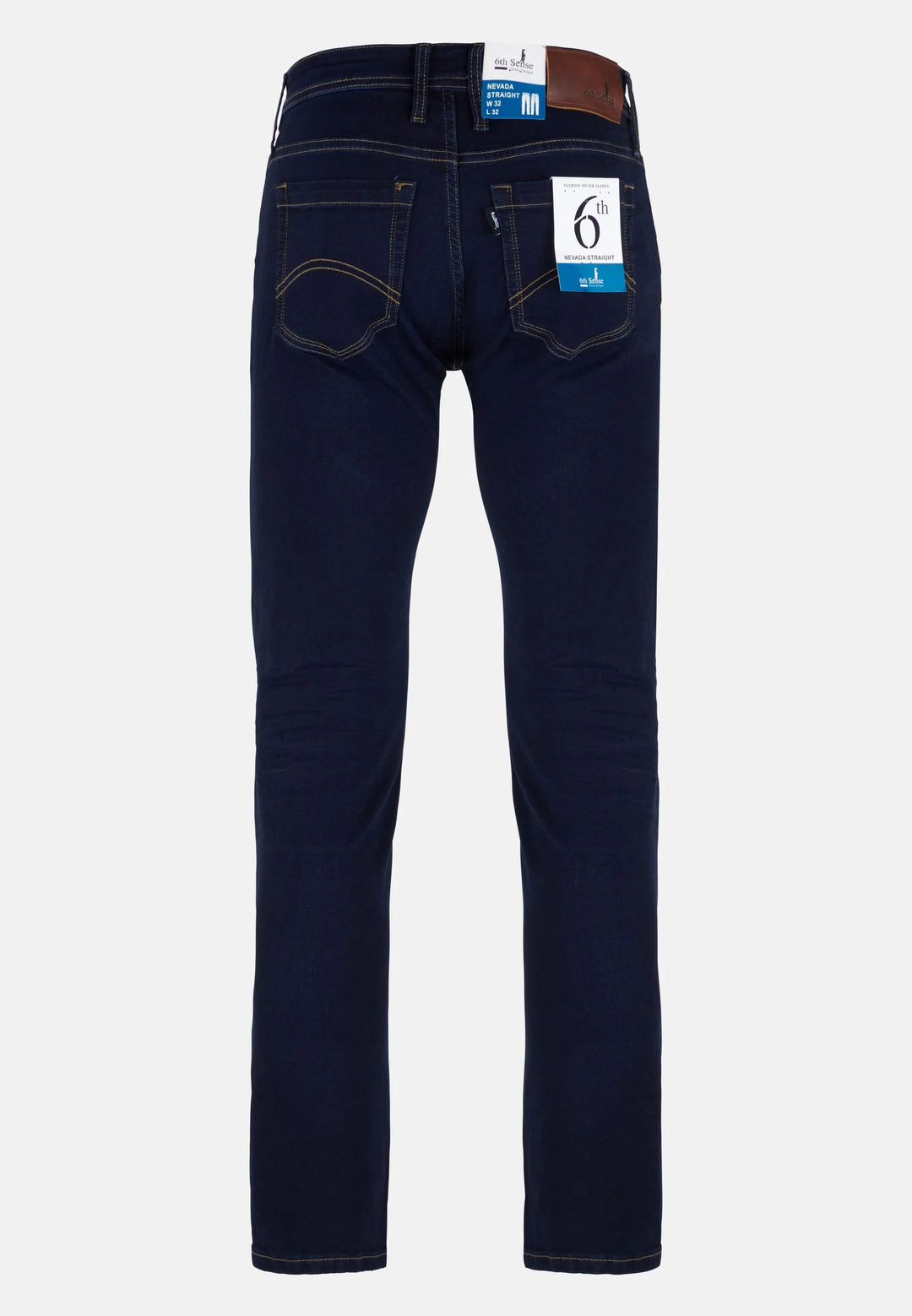 6th Sense Nevada Straight Leg Jeans Stone Wash