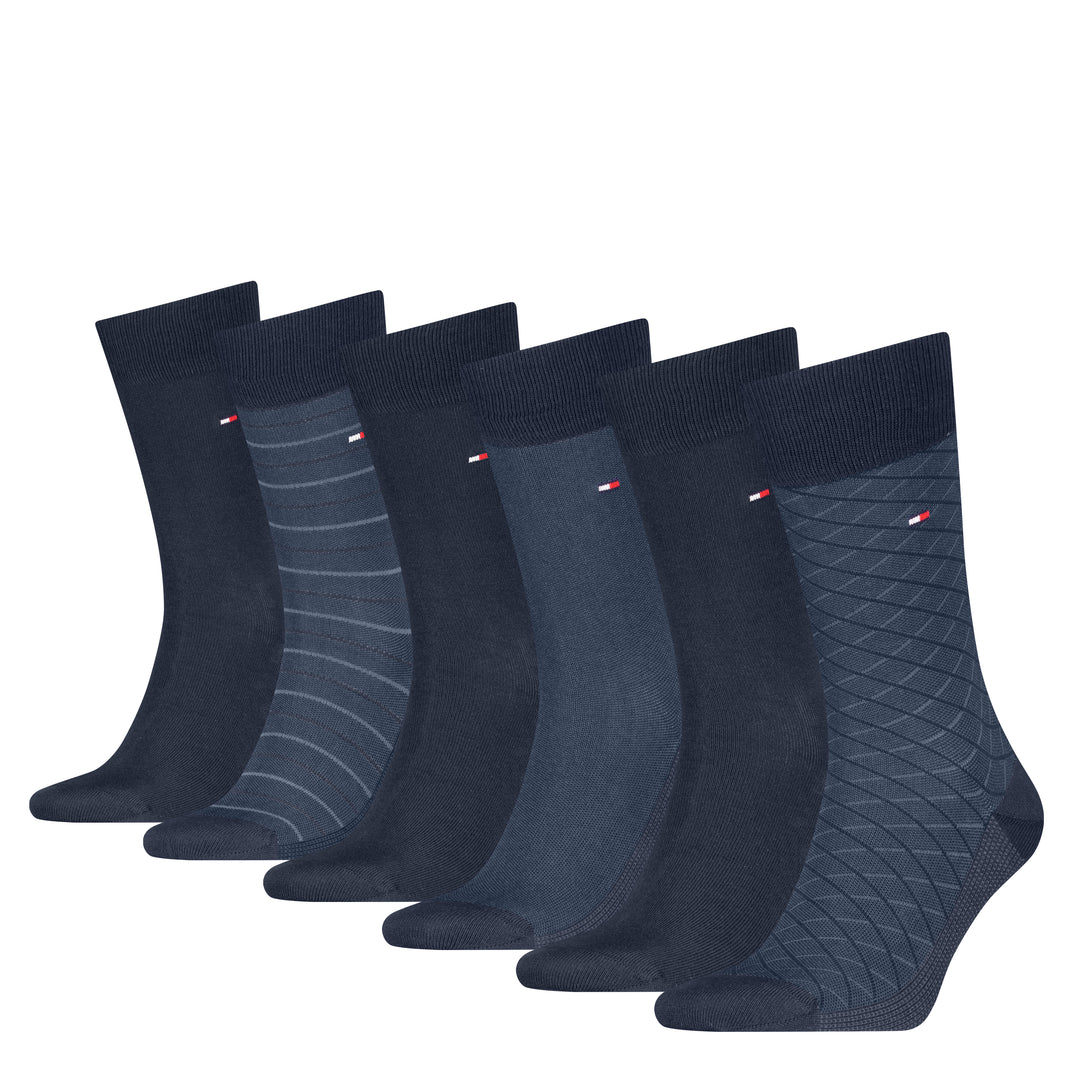 Tommy Hilfiger 6 Pack Sock Giftbox Navy